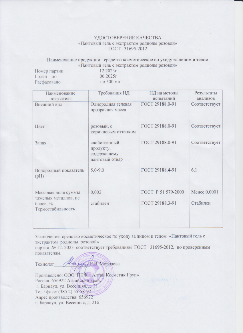 Паспорт №122023